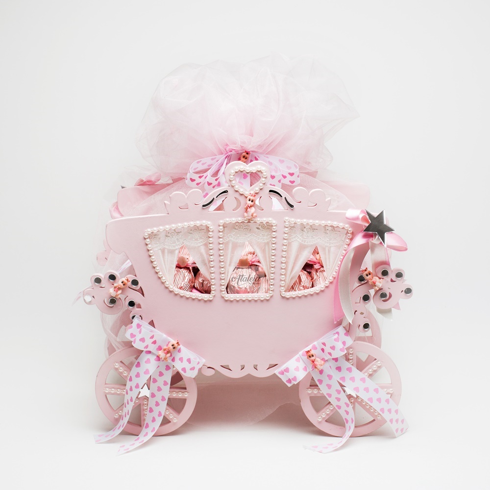 Beşikte Kız Bebek Çikolata Hediyesi Beşikte Kız Bebek Çikolata Hediyesi